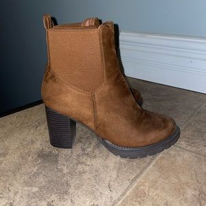Faux Suede Ankle Boots